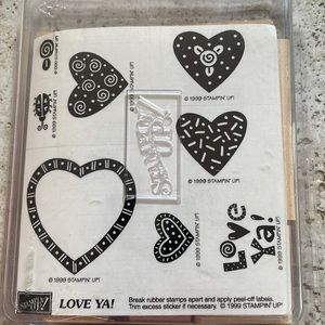 Stampin’ Up Retired Love Ya Stamp set